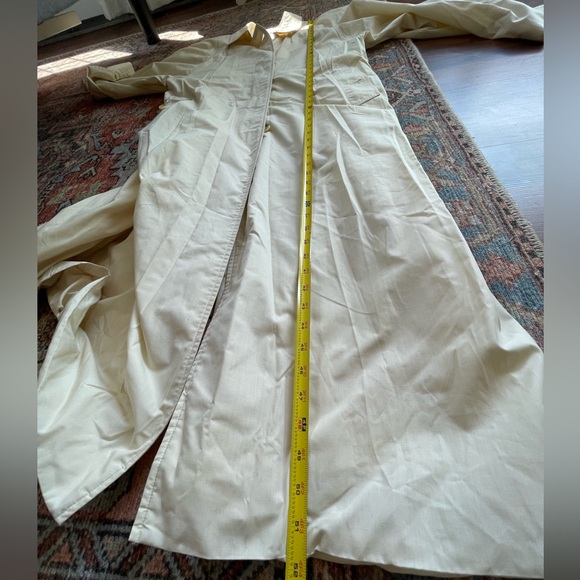 Burberry tan trench coat size 12 XX long No lining - Picture 13 of 14